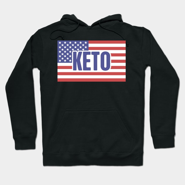 American Flag & KETO Hoodie by MeatMan